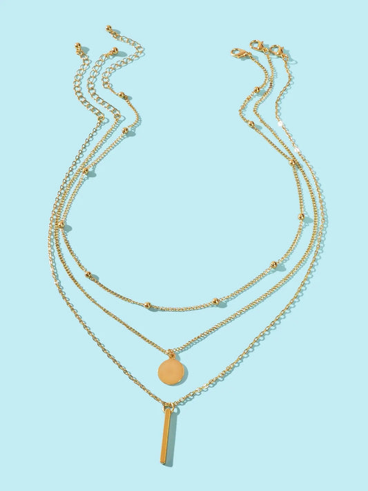 Stunning Multi-Layered Chain Link Necklace Trendy Statement Jewellery for Women Feelontop Jewellery