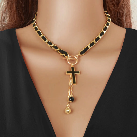 1pc Designer Stylish Butterfly Charm and Ball Pendant Tassel Braided Long Necklace Women Party Daily Jewelry Feelontop Jewellery