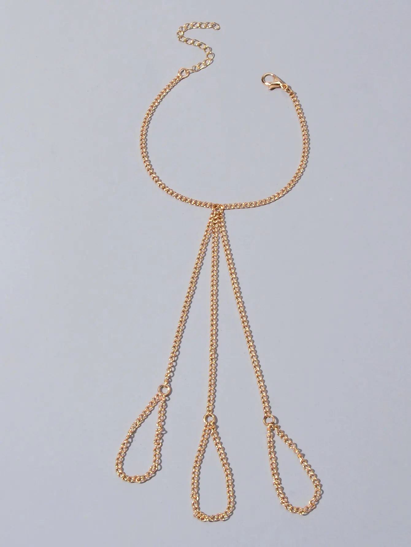 Body Jewellery Gold Chain with Finger Unique Boho Chic Slave Bracelets for Women Feelontop Jewellery