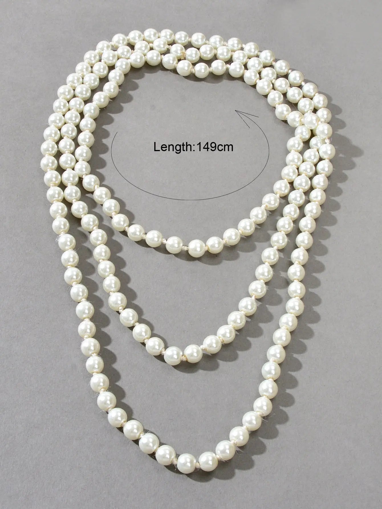 Luxurious Triple Layered White Pearl Statement Necklace Elegant Chunky Necklace Feelontop Jewellery