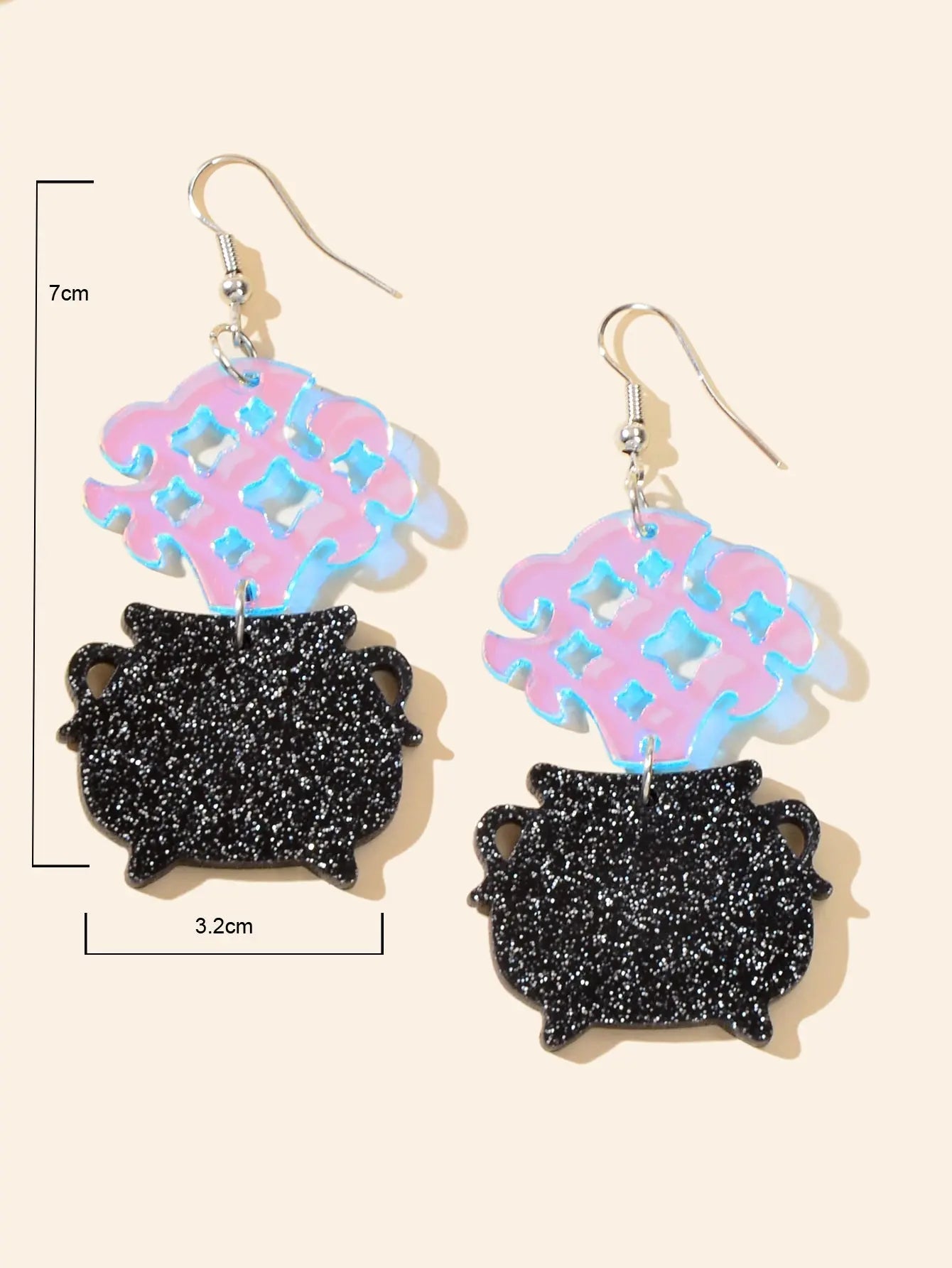 Exaggerated Acrylic Drop Dangle Statement Pot Earrings Funny Costume Jewellery Feelontop Jewellery