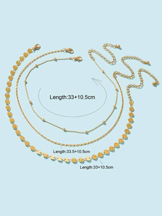 Multi layered Necklace Holiday Jewelry Women Chains Clavicle Collar Gift Choker Feelontop Jewellery