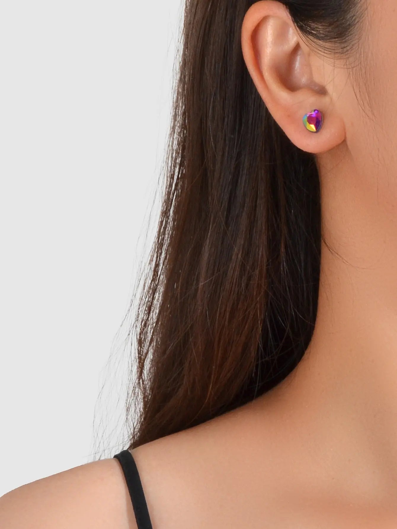 5pairs Funny Gifts Candy Color Small Heart Stud Earrings Lovely Ladies Jewellery Feelontop Jewellery