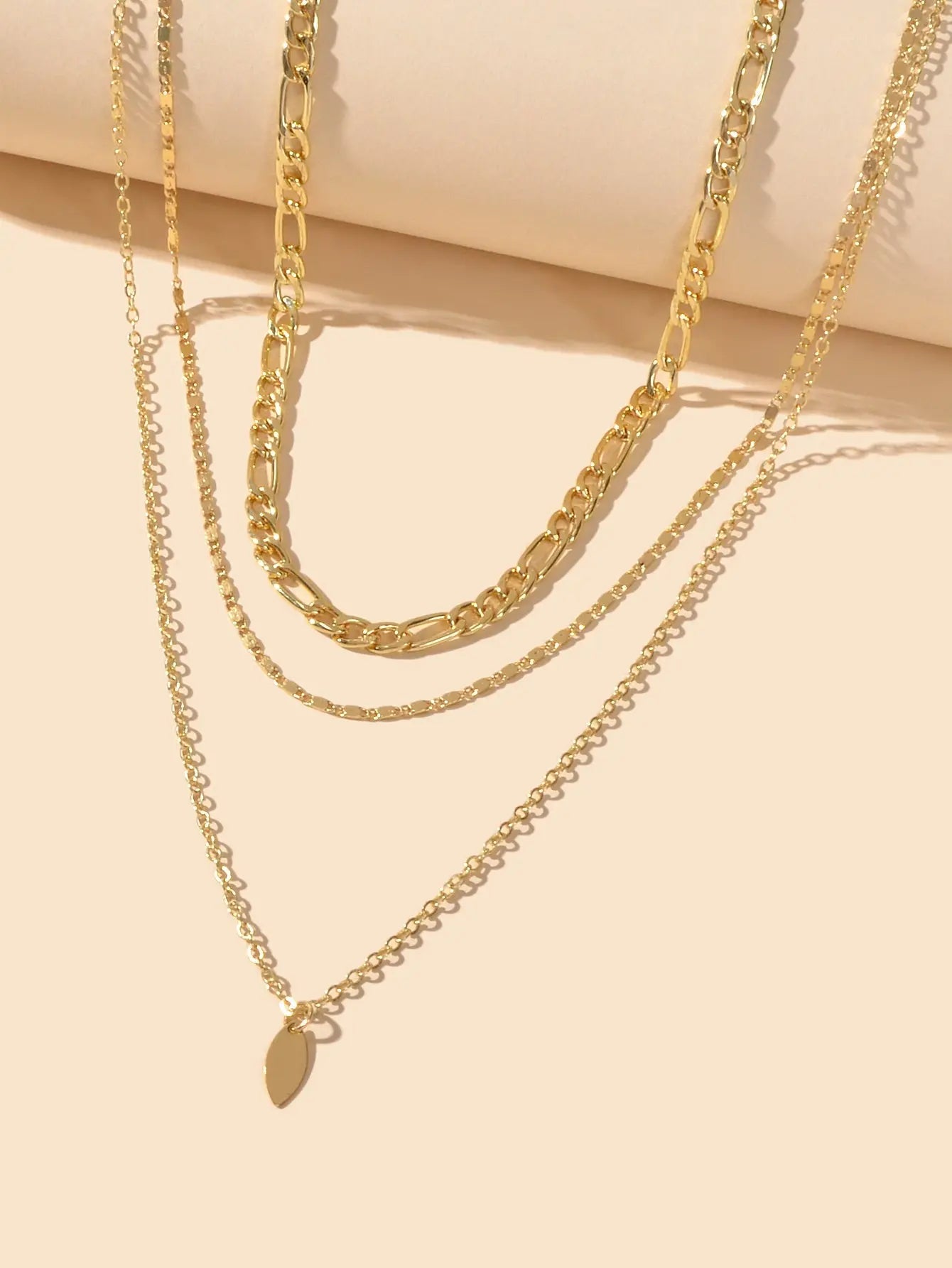 3pcs Boho Multi-Layer Choker Collar Drop Charm Bib Necklace Jewellery Party Gift Feelontop Jewellery