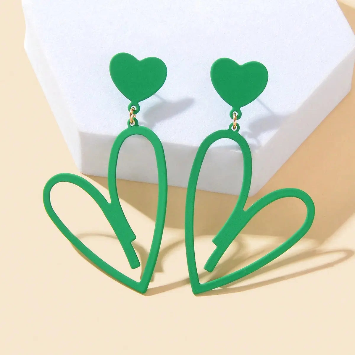 Romantic Heart-shaped Earrings Stylish Ear Accessories Dainty Gifts for Women Feelontop Jewellery