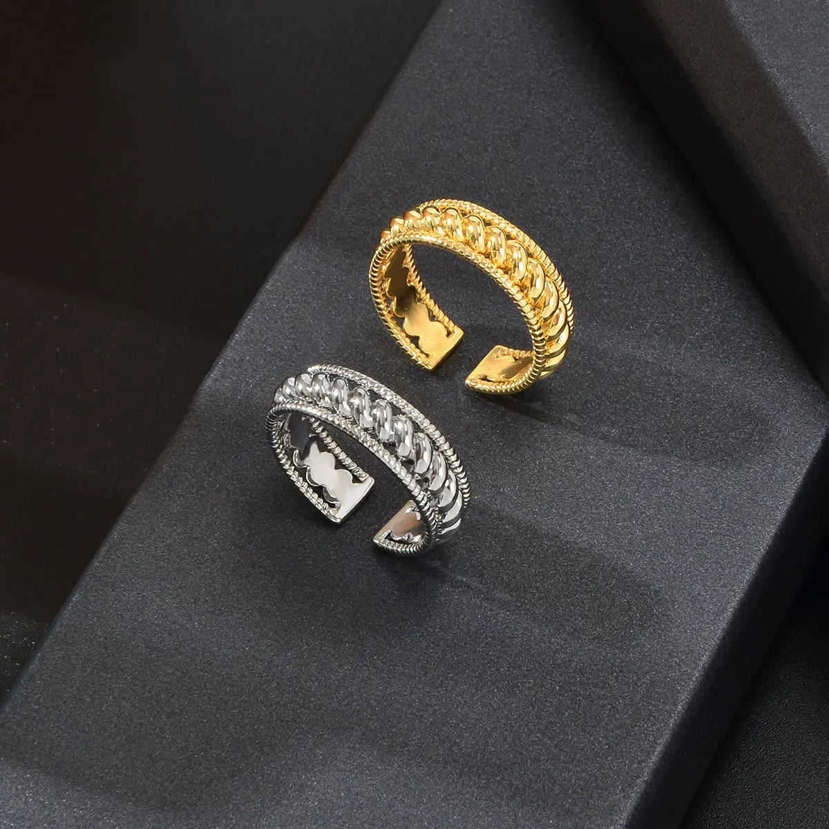 Bold Statement: Unique Adjustable Wide Band Ring - Express Your Style Feelontop Jewellery