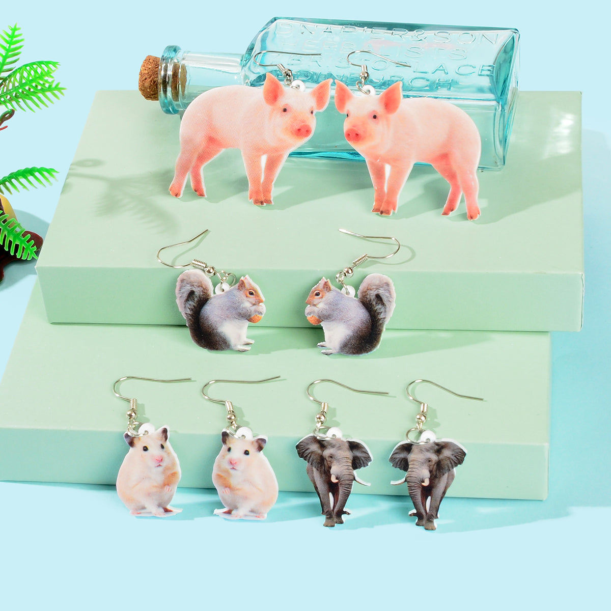 Adorable Animal Pendant Earrings Variety of Cute Critter Charms Ear Jewellery Feelontop Jewellery