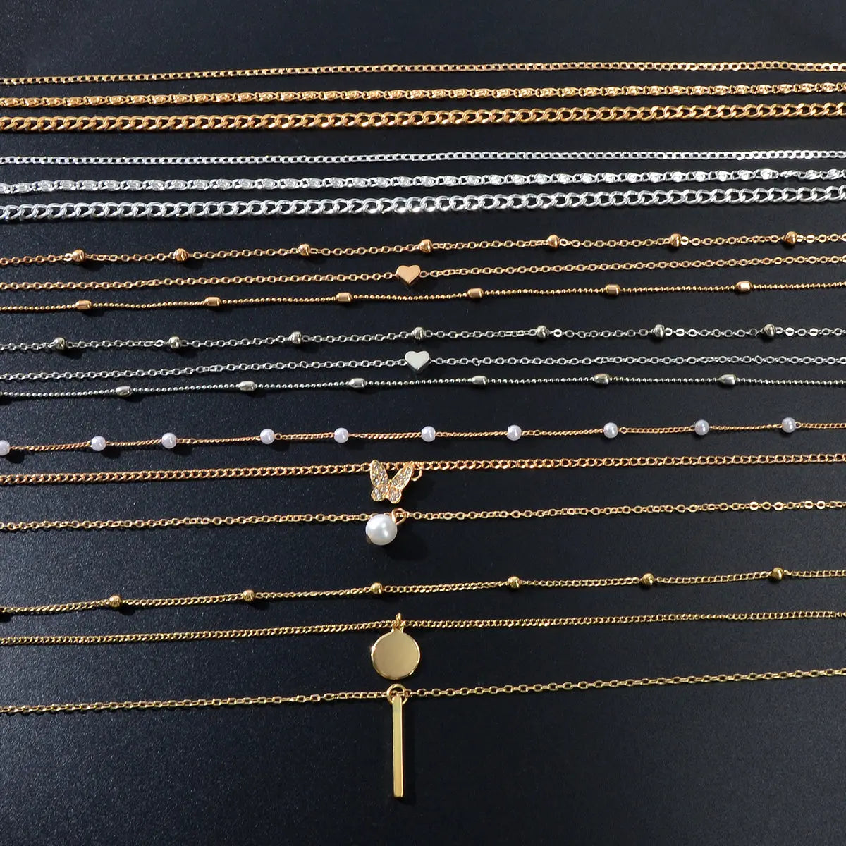 Stunning Multi-Layered Chain Link Necklace Trendy Statement Jewellery for Women Feelontop Jewellery