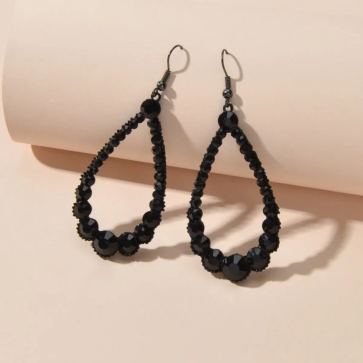 AU Local Black Water Drop Dangle Earrings Halloween Eardrop Jewelry Accessories Feelontop Jewellery