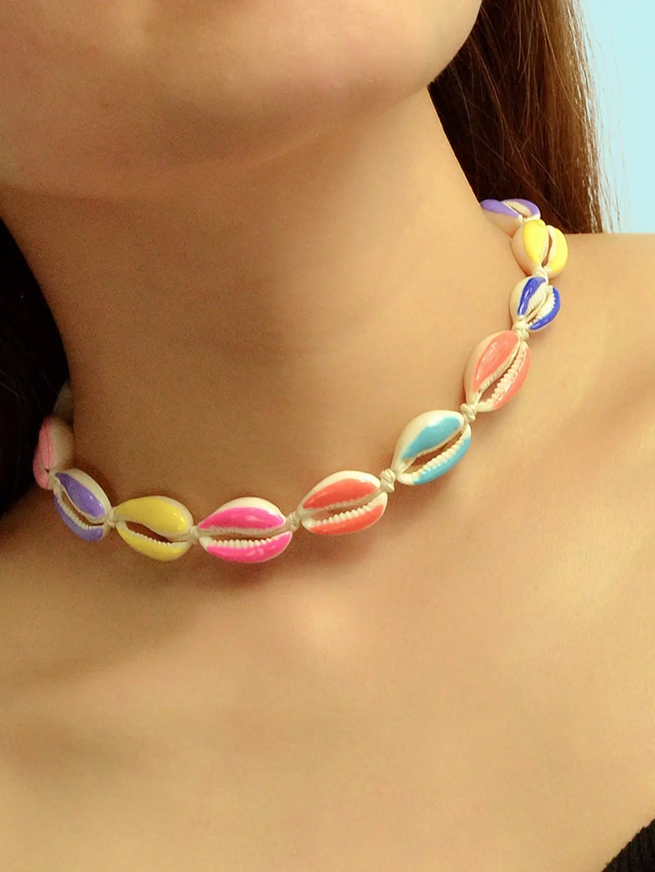 Traditional Ethnic Jewellery Handmade Colorful Shell Choker Boho Chic Necklace Feelontop Jewellery