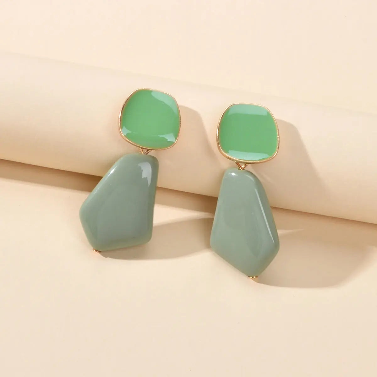 Y2k Style Trendy Candy Color Geometric Dangle Party Pierced Earrings Party Gift Feelontop Jewellery