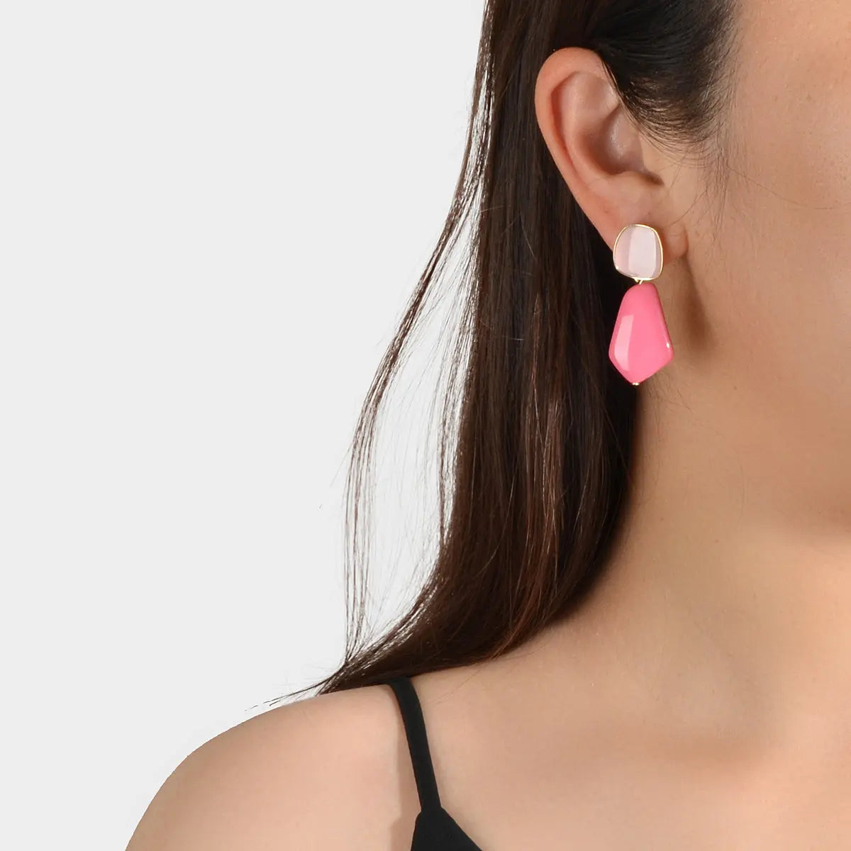Y2k Style Trendy Candy Color Geometric Dangle Party Pierced Earrings Party Gift Feelontop Jewellery