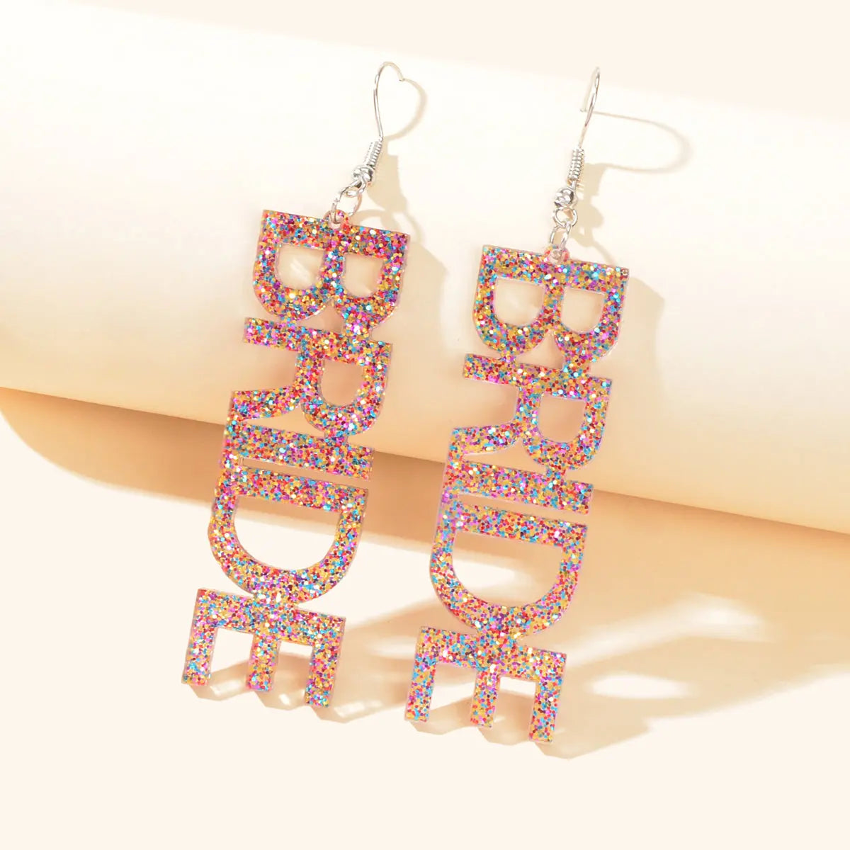 Wedding Bride Dangle Earrings Acrylic Handmade Fun Statement Jewelry Party Gift Feelontop Jewellery