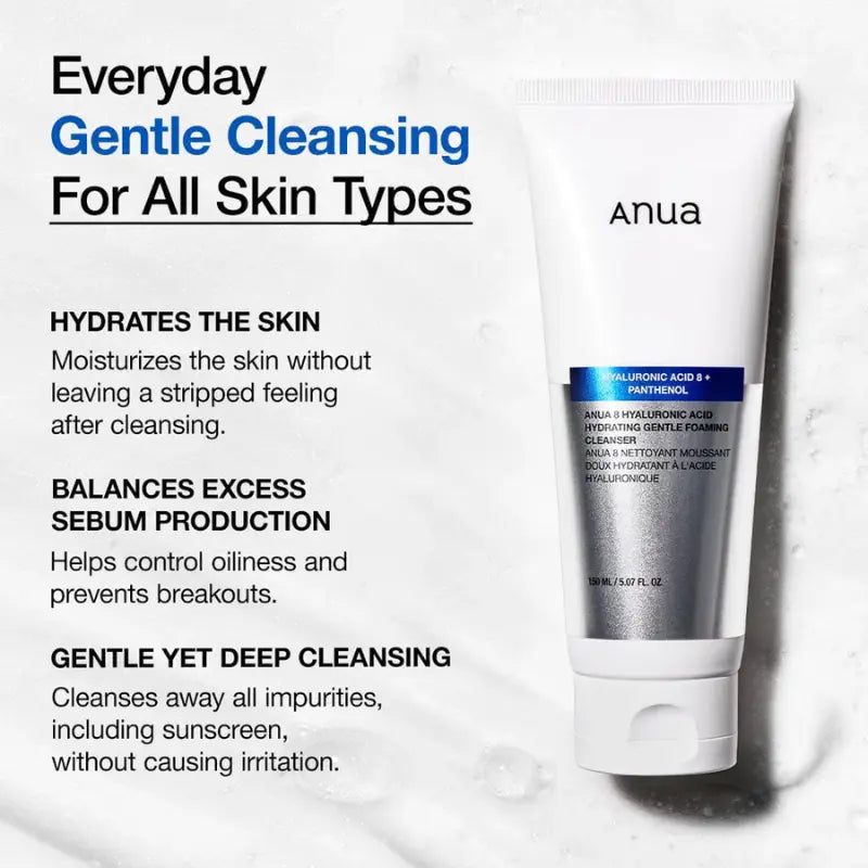 Anua 8 Hyaluronic Acid Hydrating Gentle Foaming Cleanser 150ml-4