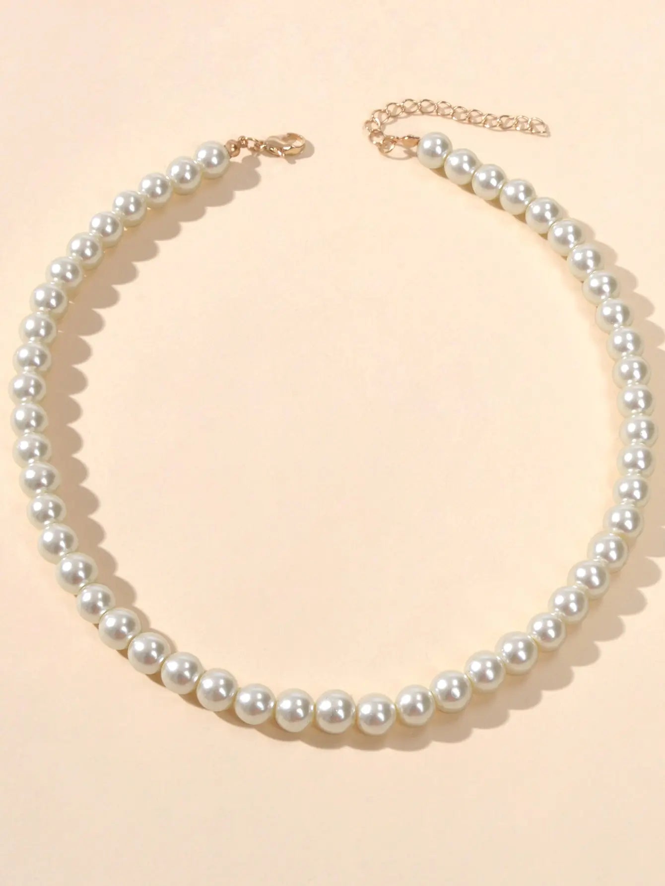 Retro Black White Beads Collar Short Choker Necklace Women Teen Party Decoration Feelontop Jewellery