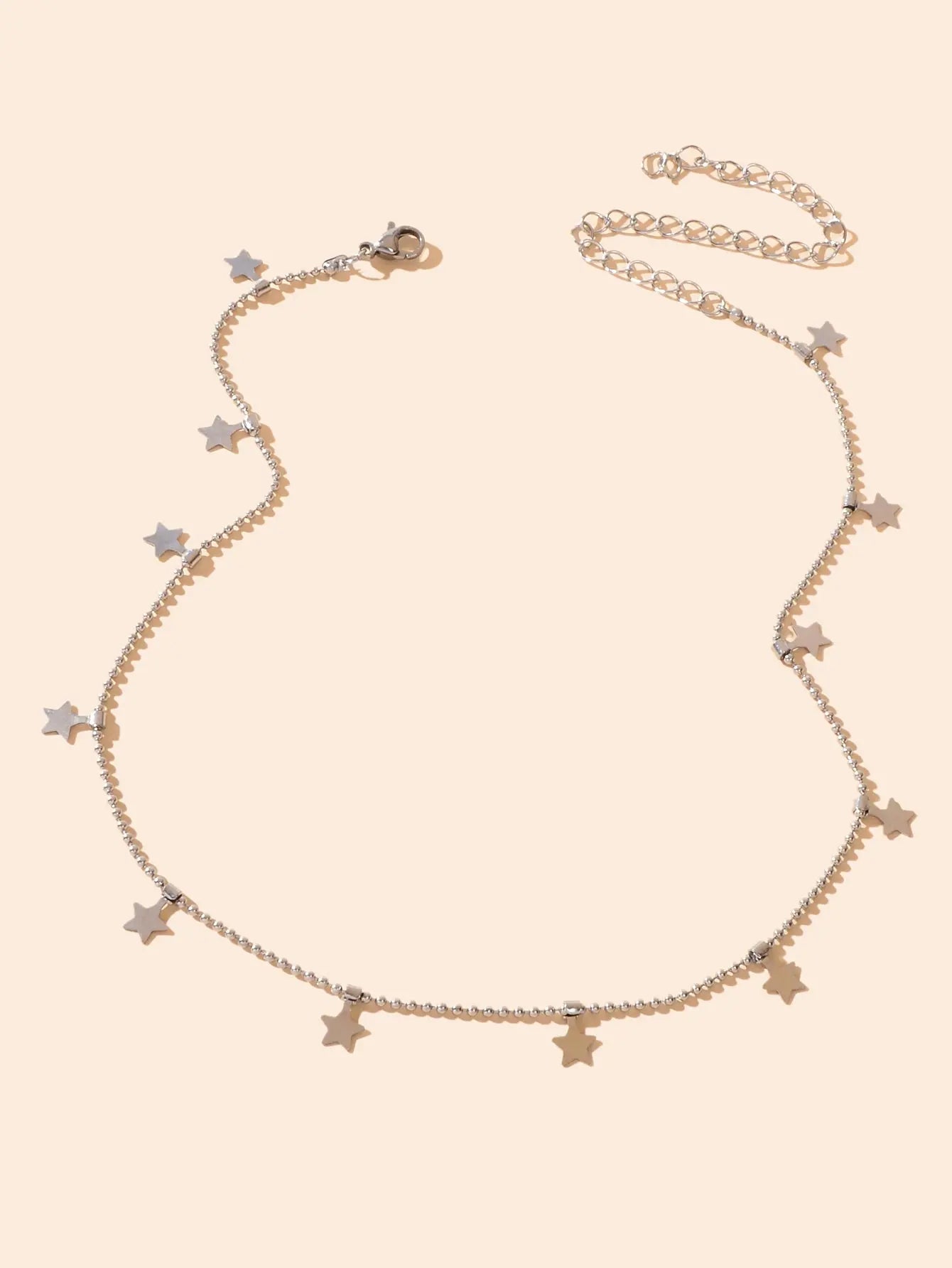 Minimalist Accessories Popcorn Chain Star Pendant Clavicle Collar Women Necklace Feelontop Jewellery