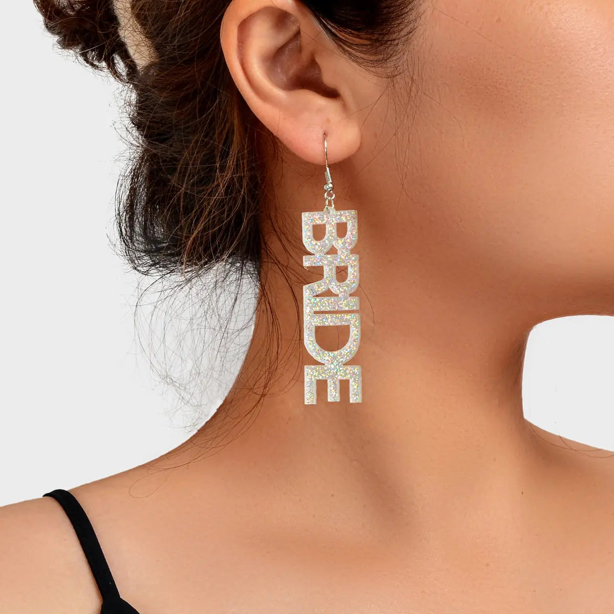 Wedding Bride Dangle Earrings Acrylic Handmade Fun Statement Jewelry Party Gift Feelontop Jewellery