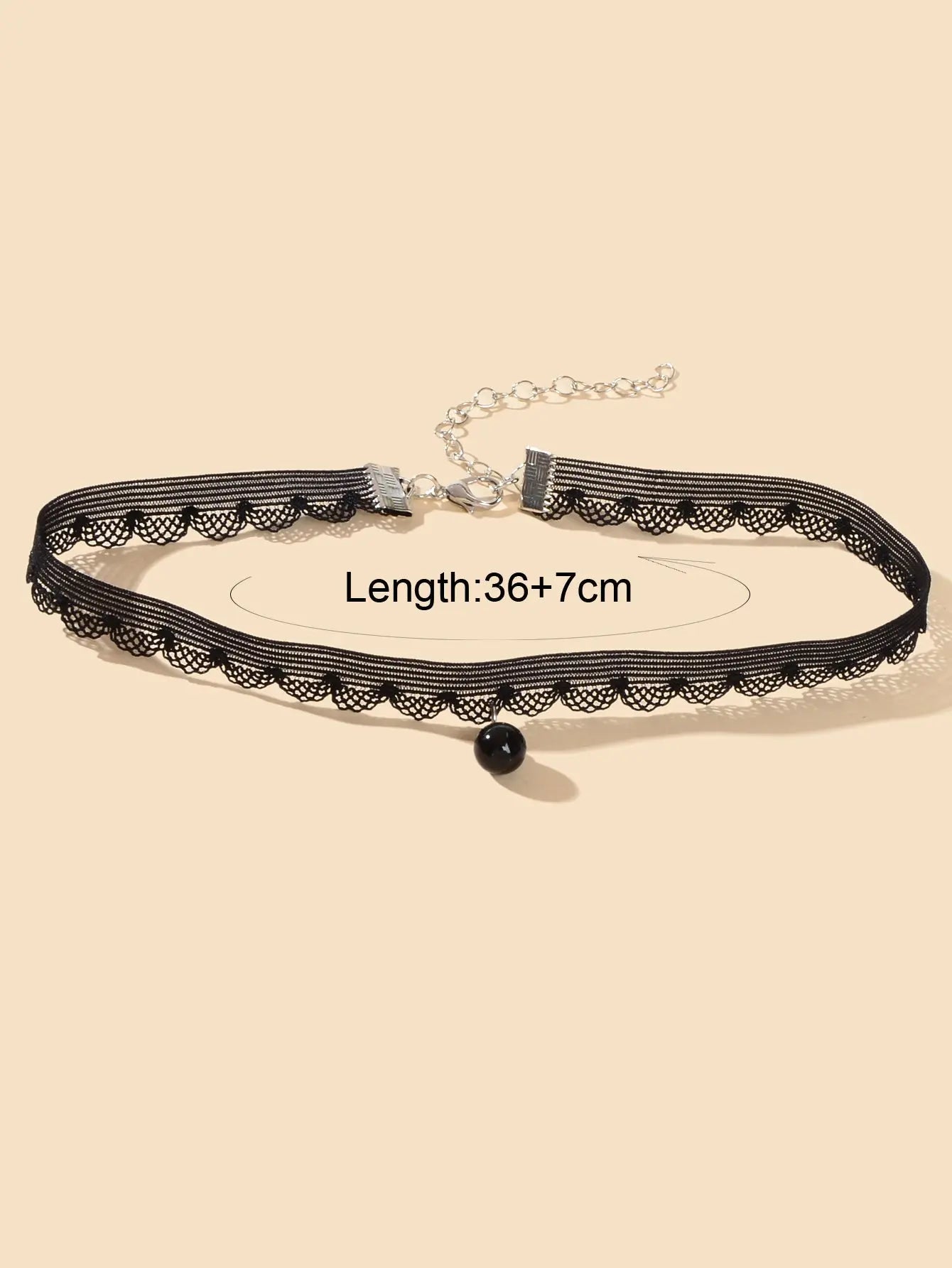 Classic Black Velvet Choker Round Charm Necklace Women Halloween Cosplay Jewelry Feelontop Jewellery