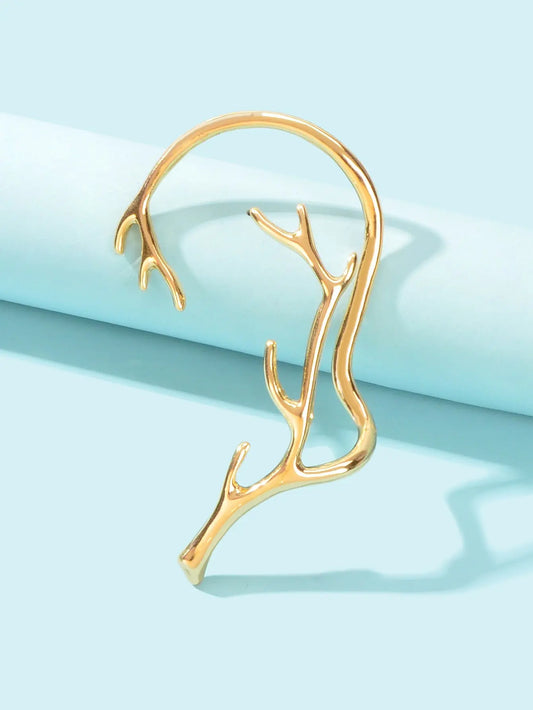 Personality No Piercing Cartilage Ear Cuff Ear Clip Wrap Gold Earring Girls Gift Feelontop Jewellery