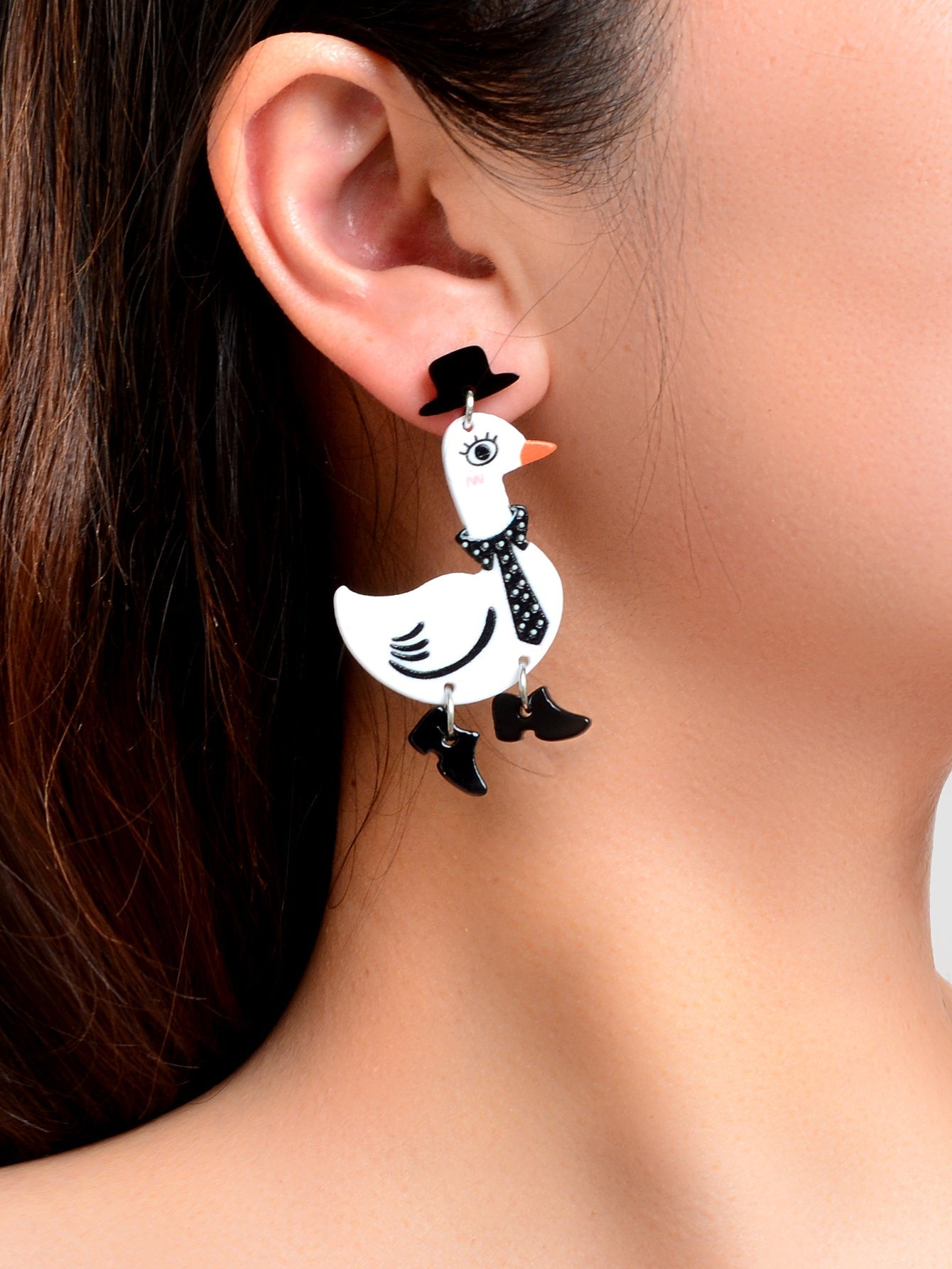 Adorable Duckling Earrings Novelty Duck Dangle Stud Easter Holiday Jewelry Gift Feelontop Jewellery