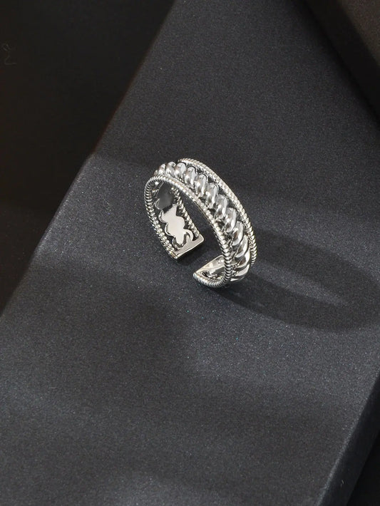 Bold Statement: Unique Adjustable Wide Band Ring - Express Your Style Feelontop Jewellery