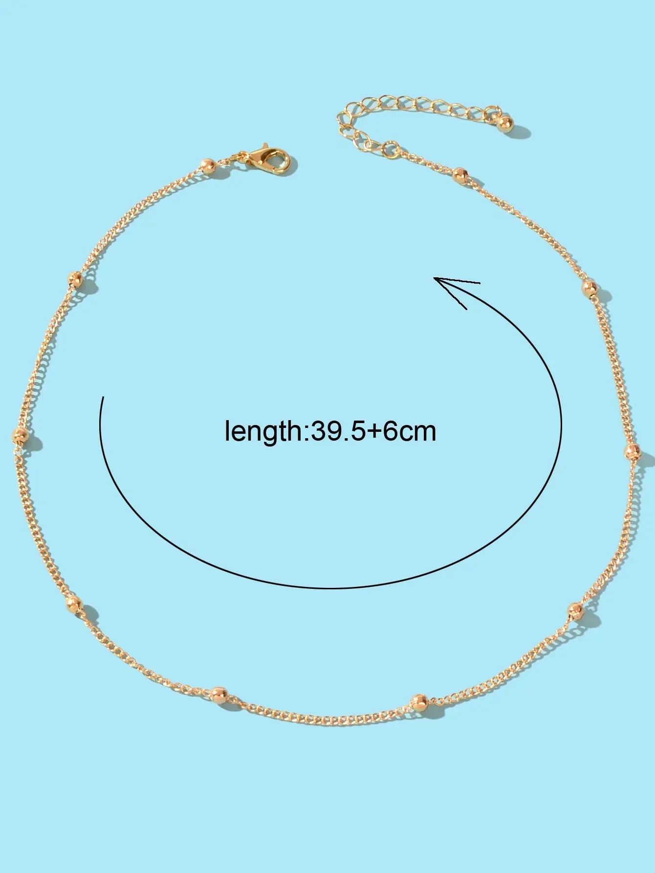 Gold Color Metal Ball Bib Choker Women Girls Teens Party Necklace Collar Jewelry Feelontop Jewellery