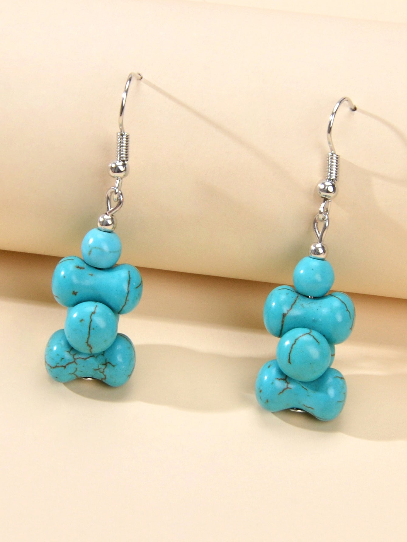 Ethnic American Jewellery Turquoise Geometric Dangle Bohemian Female Earrings Feelontop Jewellery