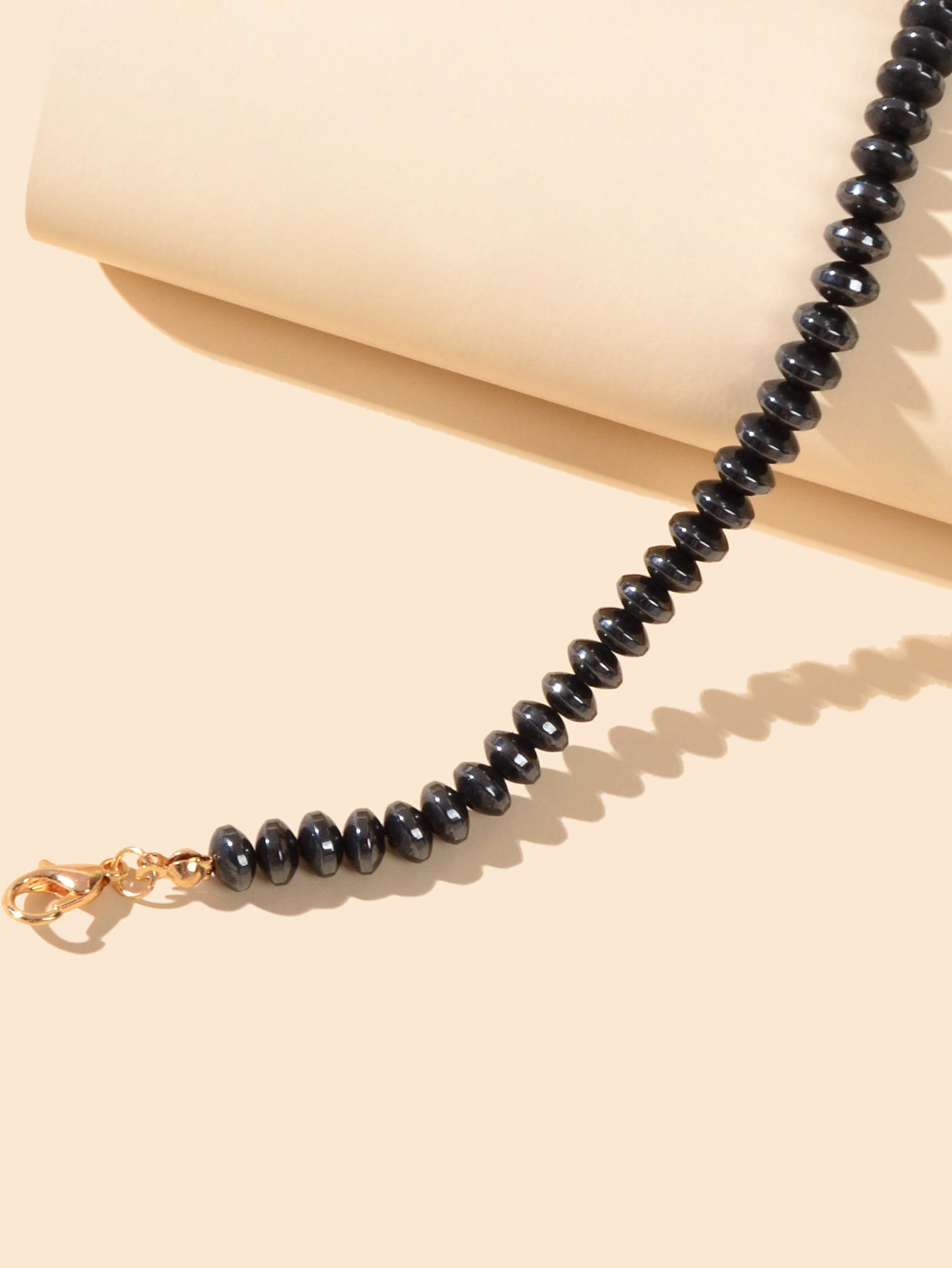 Handmade Boho Black Beaded Stretch Strand Bracelet Bangle Unisex Party Jewellery Feelontop Jewellery