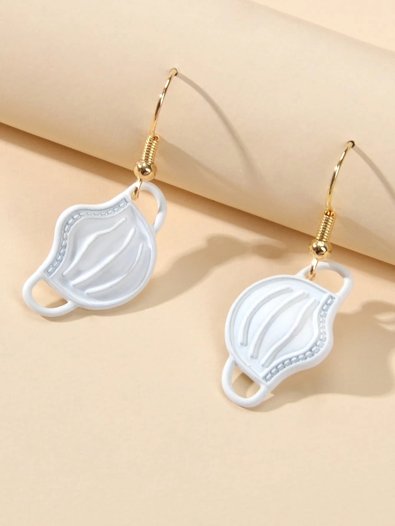 Novelty Face Mask Shape Drop Dangle Earrings Lovely Creative Funny Jewelry Gift Feelontop Jewellery