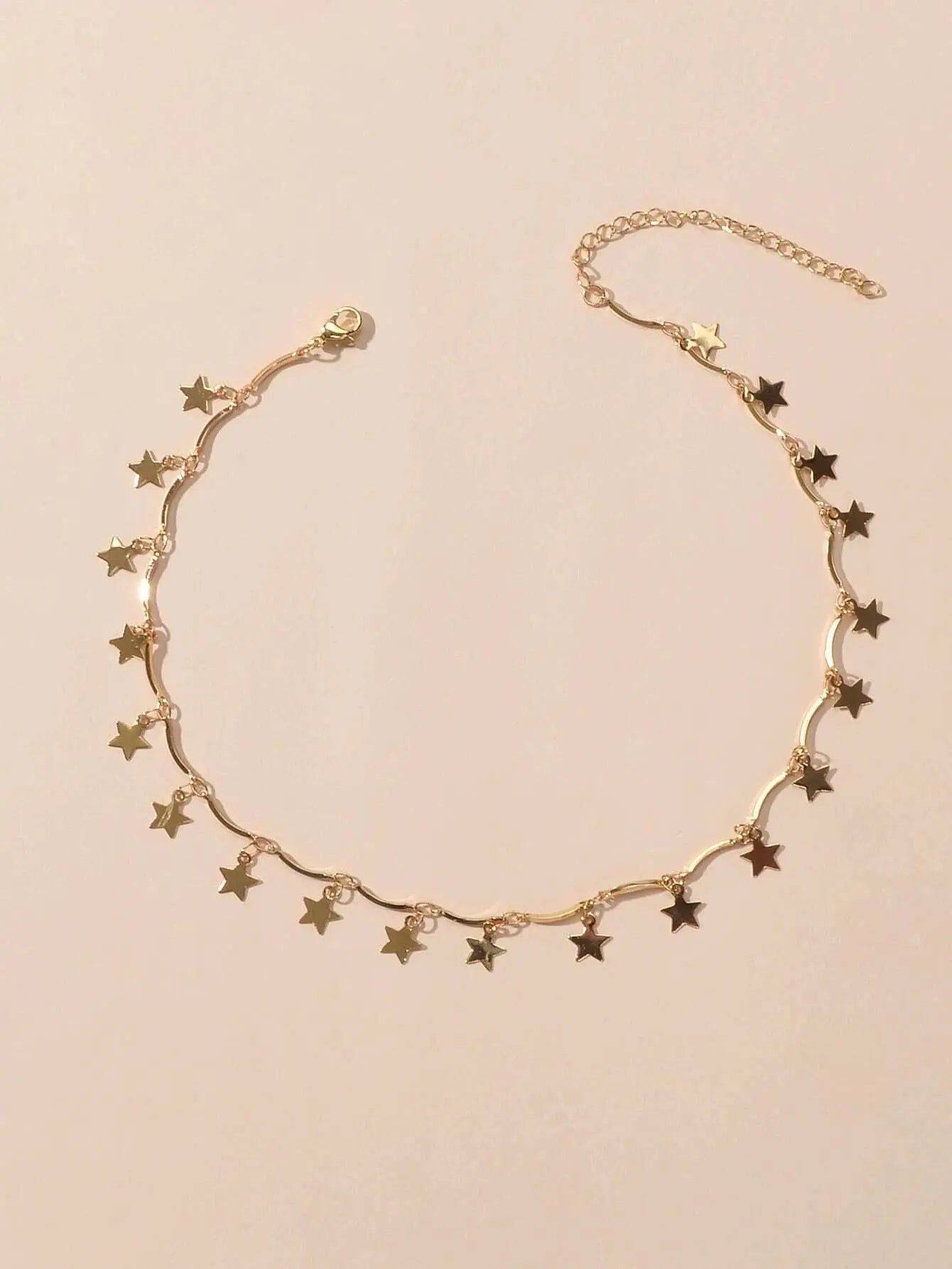 Perfect Wedding Engagement Jewellery set Star Charm Necklace Pearl Stud Earrings Feelontop Jewellery