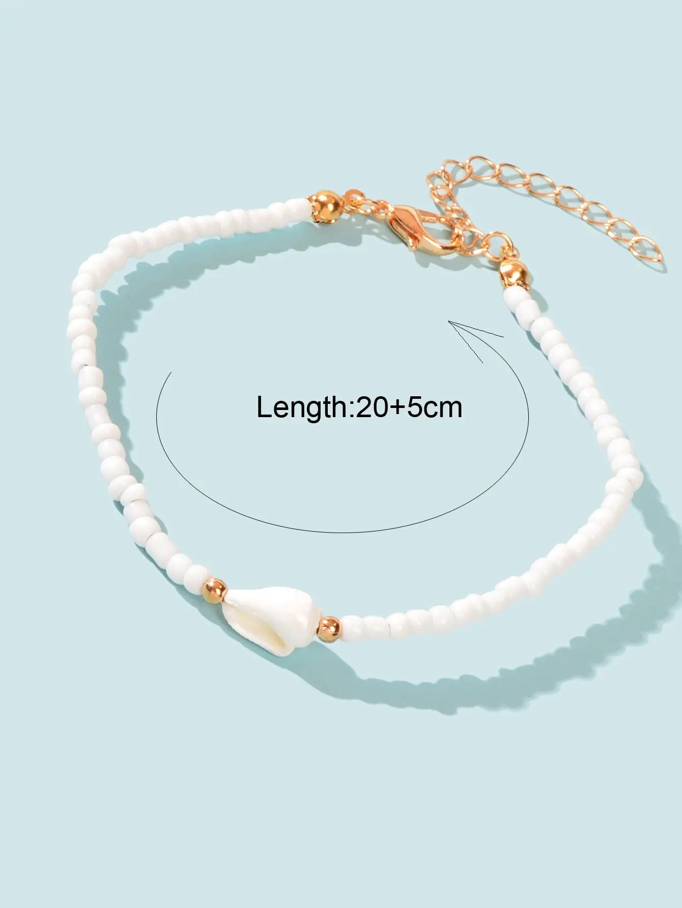 Ethnic Handmade Boho White Seed Beads Shell African Bracelets Hand Accessories Feelontop Jewellery