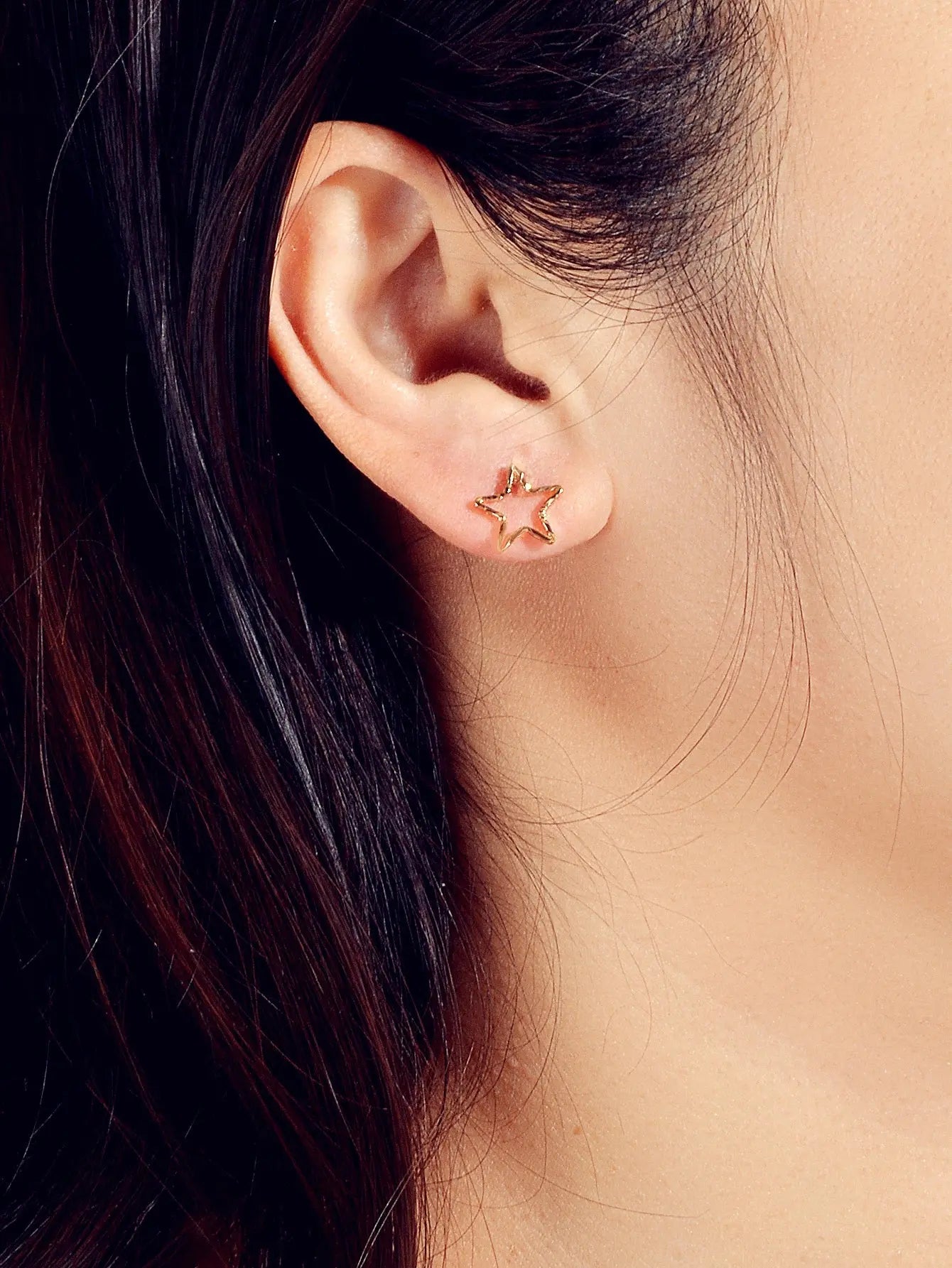 3 pairs Minimalist Jewelry Circle Star Moon Trendy Stud Small Earrings for Women Feelontop Jewellery