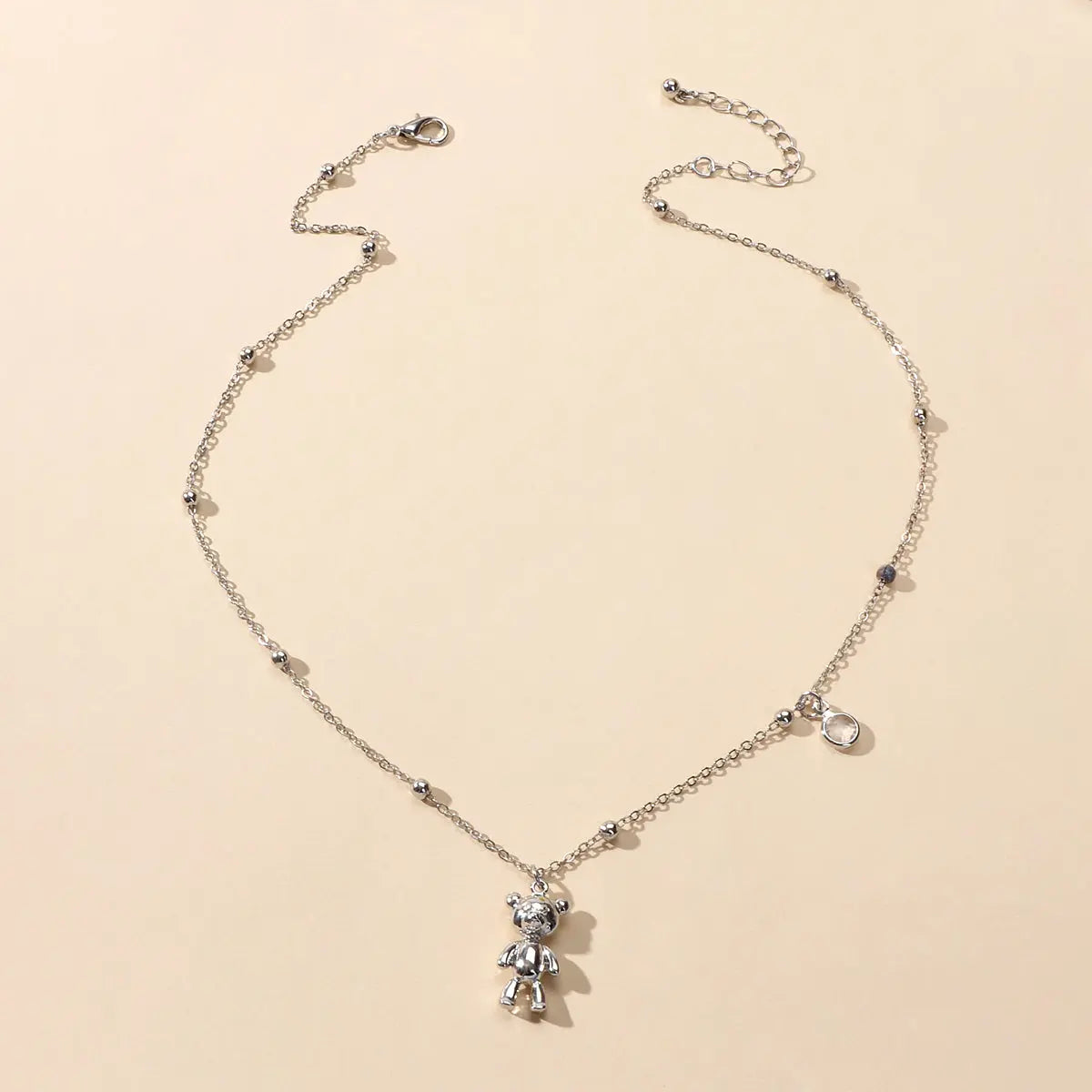 Lovely Female Jewellery Long Gold Chain Bear Pendant Necklace Trendy Accessories Feelontop Jewellery