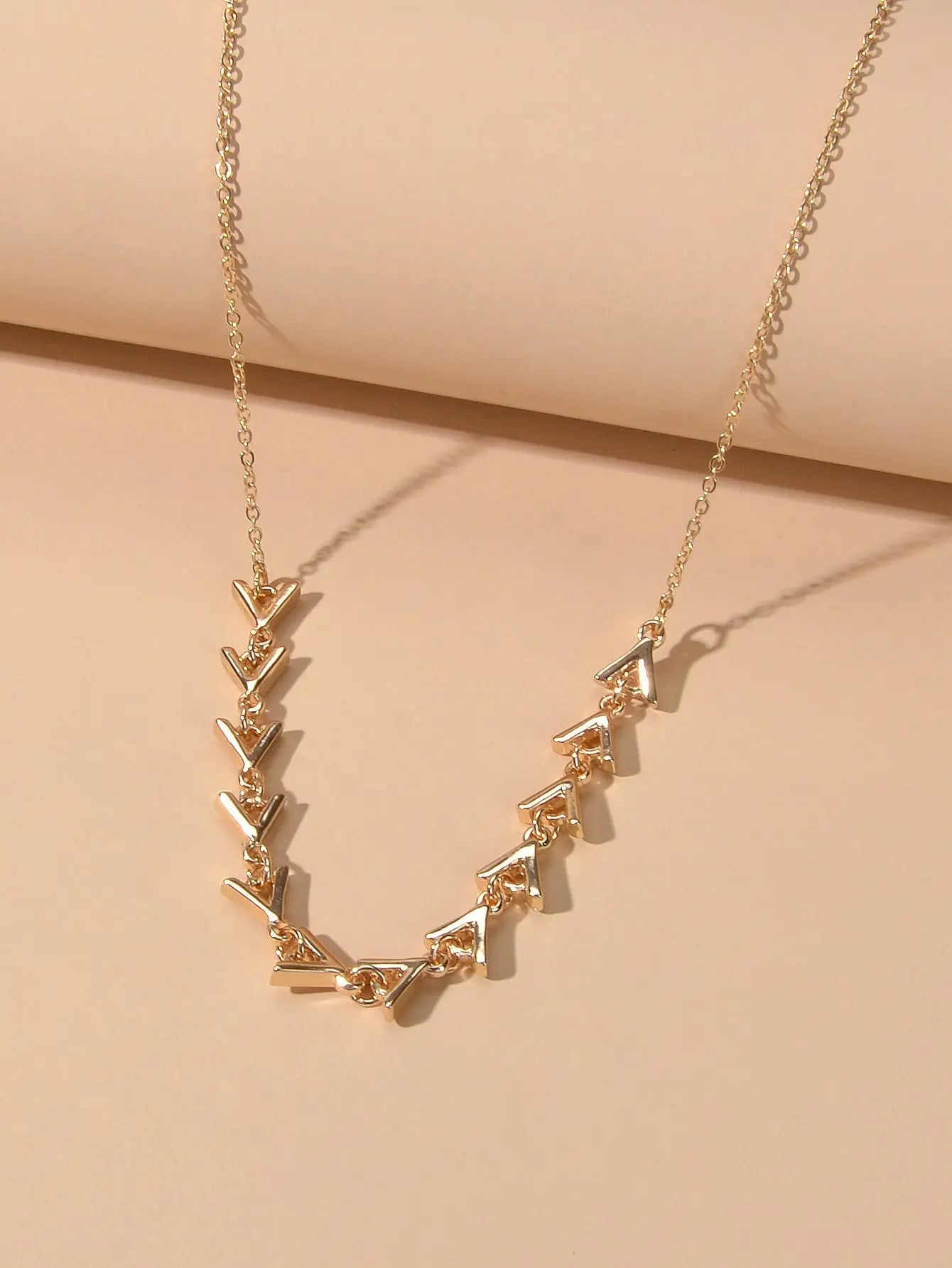 Designer Stylish Jewellery Gold Chain Arrow Charm Necklace Trendy Accessories Feelontop Jewellery