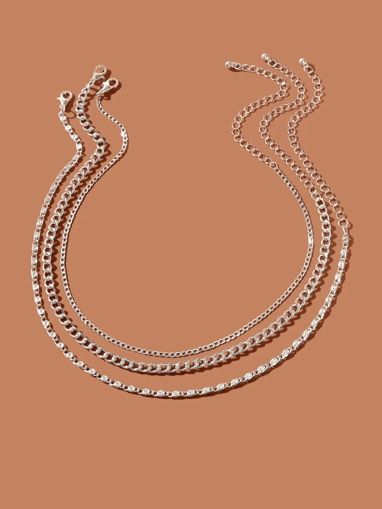 Stunning Multi-Layered Chain Link Necklace Trendy Statement Jewellery for Women Feelontop Jewellery