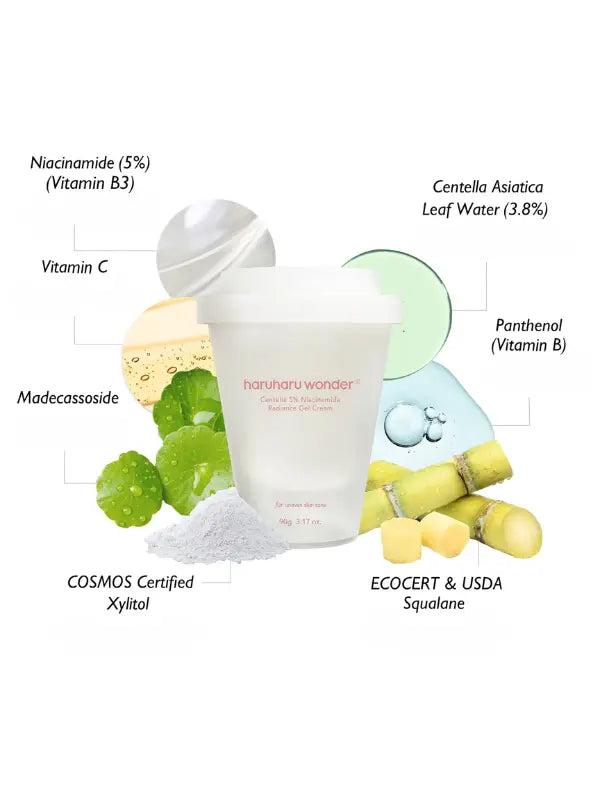 haruharu wonder Centella 5% Niacinamide Radiance Gel Cream 90g-2