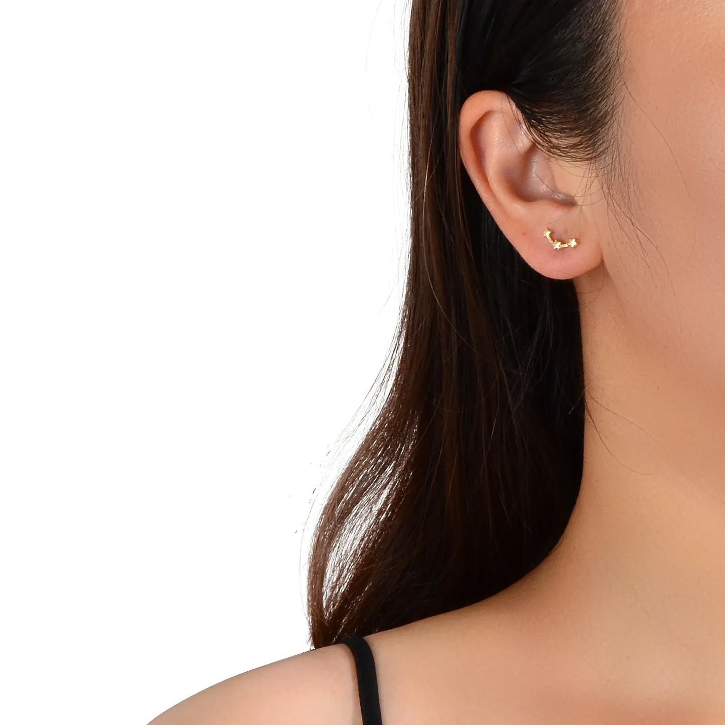 Minimalist Jewellery Gold Plated Star Small Stud Earrings Dainty Gifts for Women Feelontop Jewellery