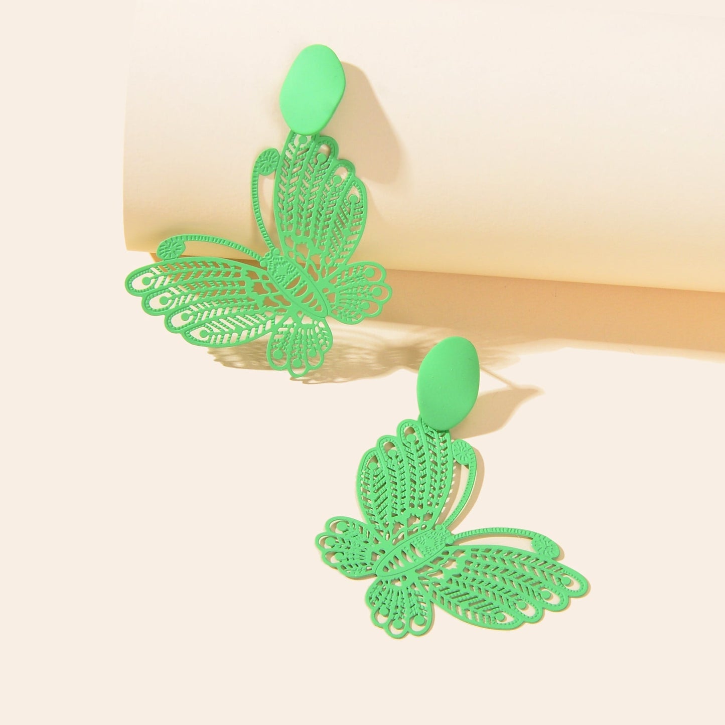 Hollow Butterfly Stud Earrings Insect Charm Jewellery For Women Girls Pary Gift Feelontop Jewellery