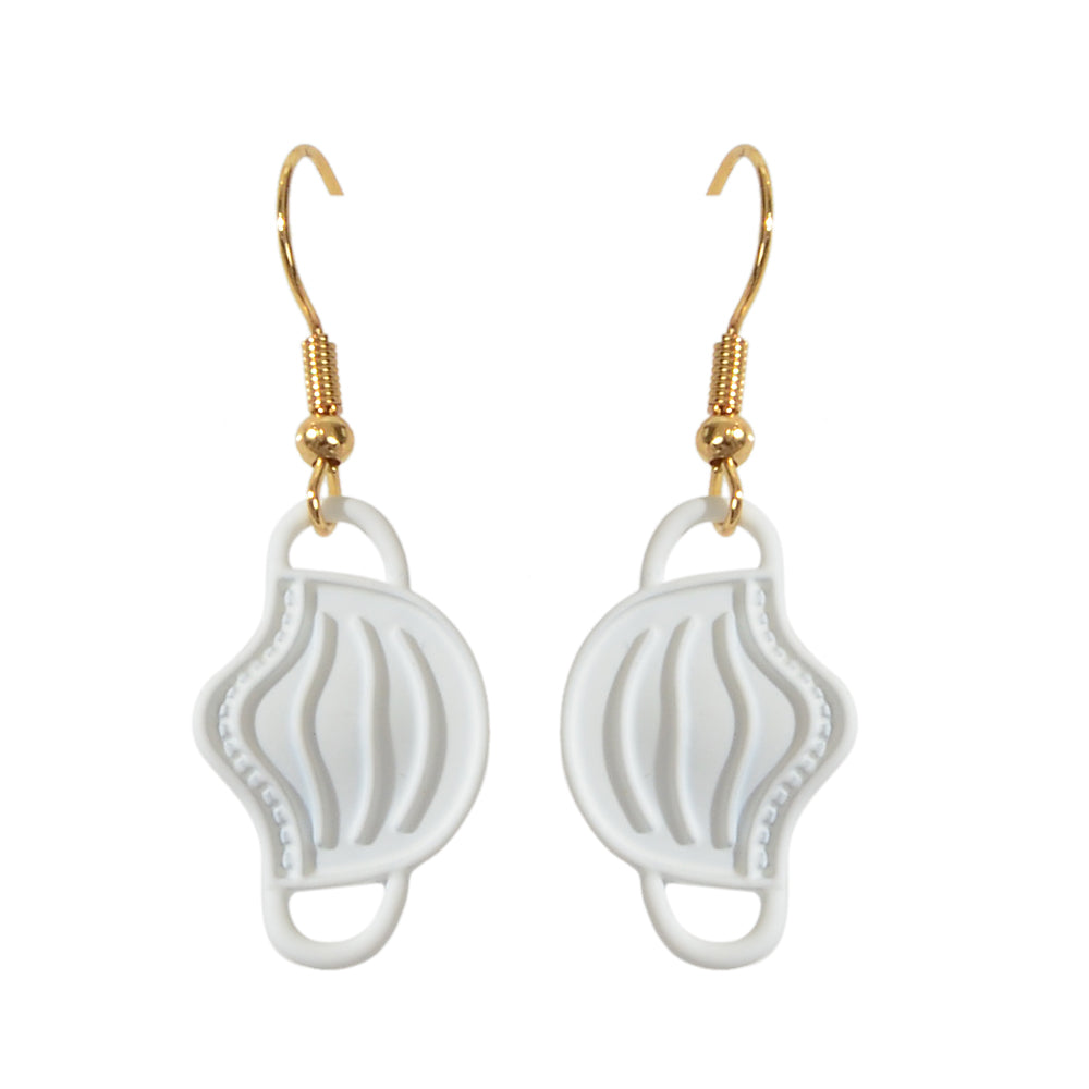 Novelty Face Mask Shape Drop Dangle Earrings Lovely Creative Funny Jewelry Gift Feelontop Jewellery