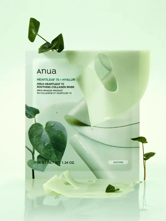 Anua Heartleaf 70 Soothing Collagen Mask 38g-0