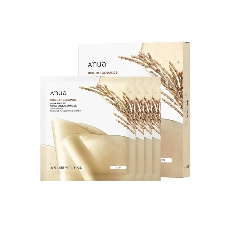 Anua Rice 70 Glow Collagen Mask 38g-1